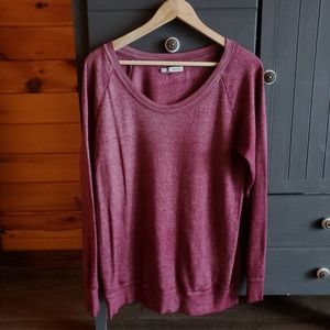 Maurices maroon oversized sweater